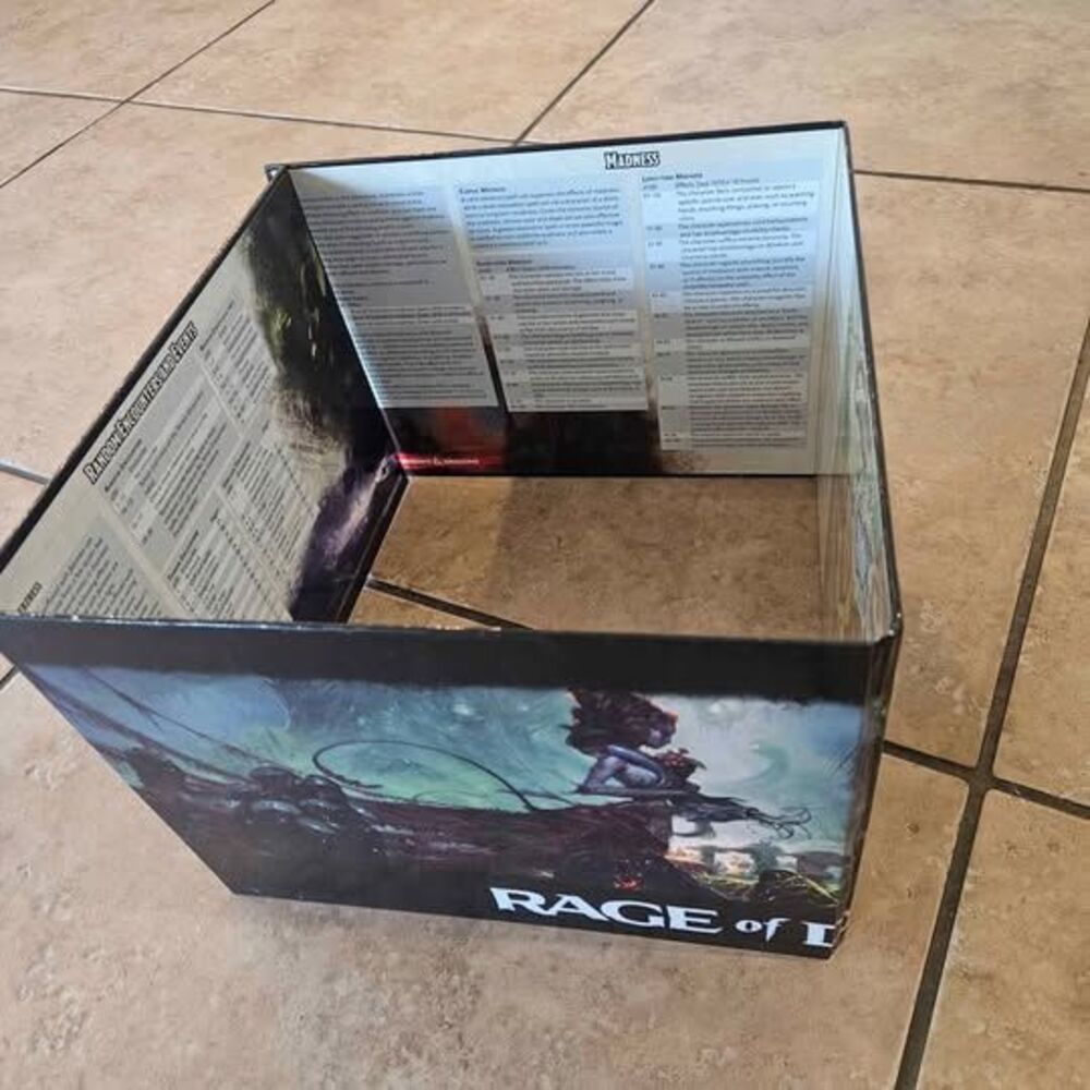 Dungeons and Dragon Dungeon Master Screen Rage of Demons